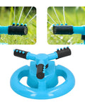 360 Degree Auto Rotating Garden Sprinkler for Lawn and Yard with adjustable spray modes and angles, durable design.