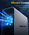 Eight Outlet Lithium UPS Backup Power Supply With Sinewave Surge Protection fan cooling