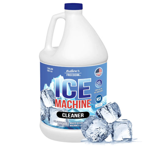 Pro Grade Ice Machine Cleaner 1 Gallon NSF Certified For Drinking Water Treatment Nickel Safe Descaler Made In USA Universal Compatibility For Commercial And Residential Ice Makers, 1 gallon bottle