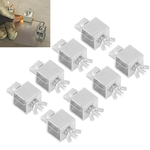 8 Pack Butt Welding Clamps Built Tough With Galvanized Steel Jigs for Car Body Panels, Heavy Duty Pipe Clamp Set, easy install view