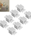 Rock Solid Aluminum Alloy Butt Welding Clamp Kit With 8 Pcs Silver Wings for auto body panel alignment during welding.