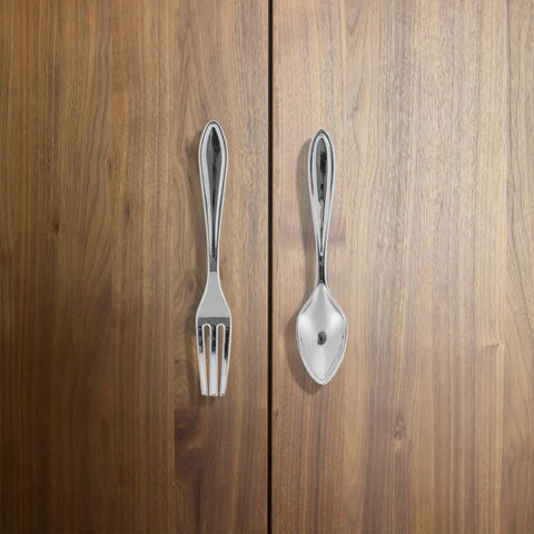 Chrome Plated Cabinet Handles And Drawer Pulls 3 Piece Set For Kitchen Cabinets Wardrobe And Furniture Replacement With Single Hole Modern Hardware Pulls In European Style shown on wooden cabinet