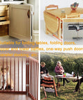 Adjustable 180 Degree Locking Hinges For DIY Bifold Doors And Folding Tables Zinc Alloy Construction 4 Pack in use on cabinet and table