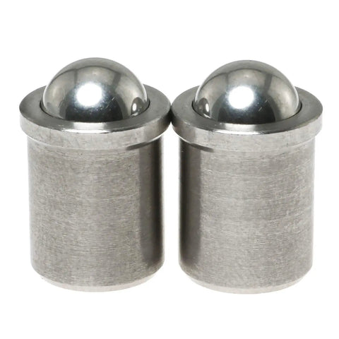 2 Pack Rugged Stainless Steel Ball Catch Plungers 10mm Diameter Rustproof Door Cabinet Closet Drawer Latch Kit