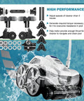 Pro Grade Tune Up Kit For Polaris Quattro P40 P4000 Pool Cleaner Replacement Parts Kit With Drive Shaft Gearbox Axles Bearings And Cyclonic Turbines Do It Yourself Easy Install showing parts and cleaner in pool