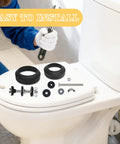 Heavy Duty Toilet Tank To Bowl Gasket Kit 2 Pack 2.75 Inch Bolts With Stainless Steel Nuts Washers Rubber Washers And Gasket Seals Fits Most 2 Inch And 3 Inch Flush Valve Openings For Leak Proof No Fuss Replacement, toilet install parts