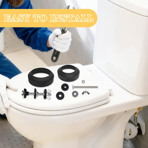 Heavy Duty Toilet Tank To Bowl Gasket Kit 2 Pack 2.75 Inch Bolts With Stainless Steel Nuts Washers Rubber Washers And Gasket Seals Fits Most 2 Inch And 3 Inch Flush Valve Openings For Leak Proof No Fuss Replacement, toilet install parts
