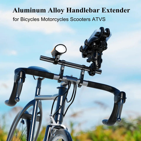 Handlebar Extender Cross Bar 11.81 Inches Long Aluminum Alloy Mount Bar For Bikes And Motorcycles With 22mm Diameter