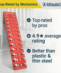 Thread Checker And Bolt Gauge For Metric And Standard Threads With Rustproof SUS304 Bolts And 6061 Aluminum Base tool.