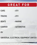 Beefy Top Post Battery Knife Disconnect Switch Isolator For Cars Boats Trucks Marine RVs ATV Camper 12V DC 200 Amp Blade Switch compatibility list.