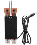 Get Your Hands On This Awesome Handheld Spot Welding Pen. Two copper tips with springs, black housing, and a cord for DIY welding.