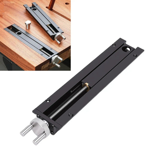 Beefy Woodworking Bench Tail Vise With Aluminum Alloy Body Smooth Handwheel Stable End Fixture For Drilling Gluing