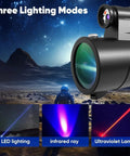 Beast Mode 80x100 Monocular Telescope With Lights For Adults, High Power Handheld Scope With Smartphone Holder And Tripod, Perfect For Bird Watching And Stargazing, Ultra Clear View, three lighting modes
