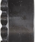 Side view of Top Tier Single Strand Roller Chain Sprocket with 25 Teeth and Split Taper Bushing Made From Hardened Steel for 40 Pitch Half Inch ANSI Chains.