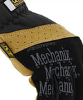 Side view of Material4X FastFit Leather Work Gloves For Tough Jobs, Abrasion Resistant, Breathable, Size Large