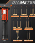 1500W Induction Bolt Removal Kit with multiple coil sizes shown; dimensions listed for Fast Heat Induction Tool and Bolt Buster.