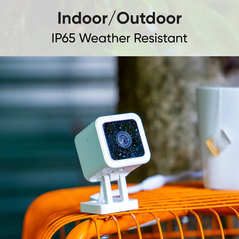 Killer 1080P HD WiFi Security Camera For Indoor And Outdoor Use, color night vision, on orange stand, weatherproof IP65