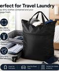 Two Pack Go-To Travel Laundry Bag With Large 18 By 23 Inch Wet Bag For Dirty Clothes And Swim Gear Towels Shoes And Gym Essentials