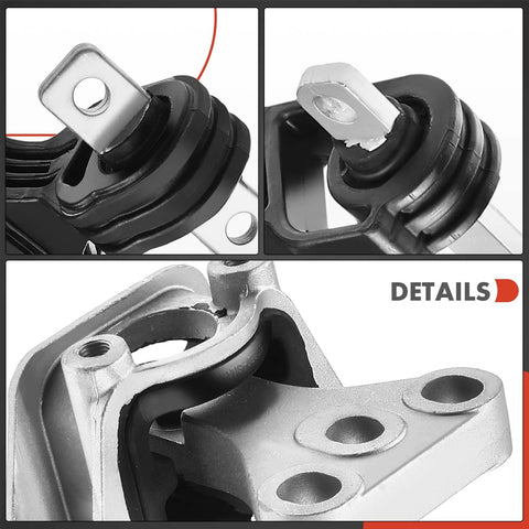 Close-up of Engine Mount Set For Honda Civic 2006 To 2011 L4 1.8L Automatic Transmission Coupe And Sedan 4 Piece Details