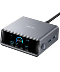 Prime 250W GaN USB C Charging Station With Six Ports Four USB C And Two USB A Two Point Two Six Inch LCD Smart Display