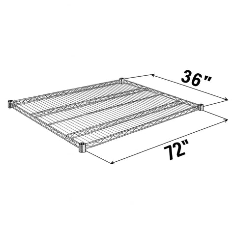 Tough As Nails Chrome Wire Shelving Unit 36 By 72 Inches Rock Solid 600 Pound Weight Limit NSF Approved Steel Rack For Home Or Business Quick Snap Assembly Set Of Two That Is Totally Awesome