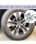 Lock Down Your Wheels With These Slick Chrome Wheel Lock Lug Nuts Set M12x1.5 showcasing installed anti-theft design on a vehicle.