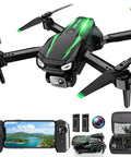 1080P HD FPV Foldable Drone For Kids And Adults Beginners with Brushless Motors shown with controller and accessories