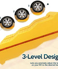 4 Pack Leveling Ramps For Cars And SUVs Anti Slip Wheel Chocks And Levelers For Camper Trailer On Uneven Ground Heavy Duty Stabilizers To Lift And Stabilize Your Ride with 3-level design