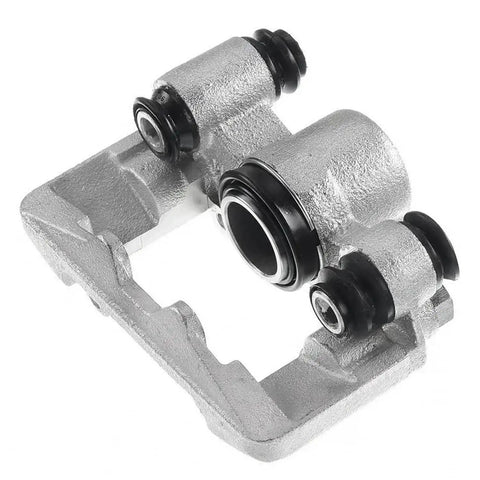 Upgrade Your Daily Driver With These Real Deal Rear Disc Brake Calipers For Toyota Corolla Celica Matrix And Pontiac Vibe 2000 2007, silver side view.