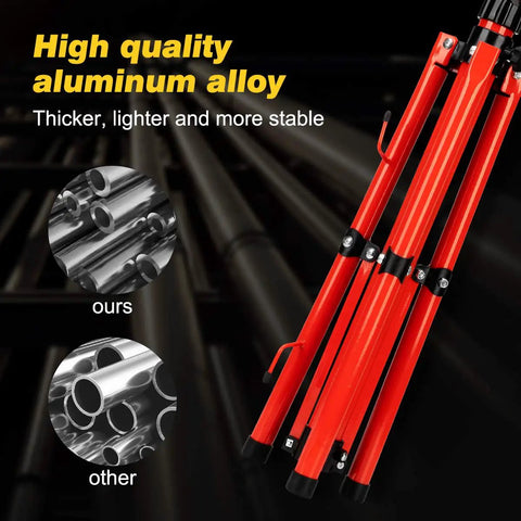 Ultra Bright 30,000 Lumen LED Work Light with Stand tripod in high quality aluminum alloy for durability in tough sites.