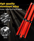 Stand Work Light With Switch 10000LM LED Flood Light On Tripod showing durable red aluminum alloy construction