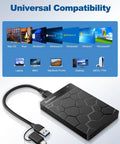 Ultra Slim 500 GB Portable External Hard Drive For Windows And Mac Plug And Play Ready With Fast Data Transfer Ideal For PC Laptop PS4 Xbox One And Xbox 360 On The Go Storage, black USB 3.0 drive