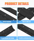 Get Your Gear On With These Badass 2 Pack 18 Inch Black Stainless Steel Piano Hinges, surface polished, built-in solid core.