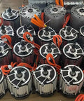 Beefy 3200 RPM 2000W Brushless DC Electric Tricycle Motor With Pure Copper Core And Aluminum Shell Dual Voltage 48V 60V 72V Low Noise Trike Drive For DIY Electric Tricycles And Quadricycles stacked motors with orange wiring and aluminum housings