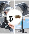 Ultimate No More Squeaks Floor Repair Kit With Joist Screws And Engineered Plastic Fixture showing installation process