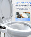 No Electric Bidet Attachment For Toilet Seat Fits Most Standard Elongated Seats With Self Cleaning Dual Nozzles Leak Proof Connectors