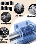 Illustration of Beefy Heavy Duty Slide Rails 2000 Pounds Load Bearing Linear Guides showcasing smooth sliding and precision engineering