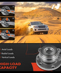 Bolt On Front Wheel Bearing And Hub Assembly For Volkswagen And Audi Fits Jetta Passat Golf GTI Eos Beetle CC Tiguan TT A3 And More Front Axle Replacement Wheel Hub with high-load capacity illustration