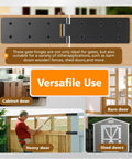 Killer Heavy Duty Gate Hinges With Screws Double Layer Steel Door Hardware Built Like A Tank Open Smooth As Butter For Your Backyard Setup And Handle The Daily Grind Like A Champ Today, shown on various doors.
