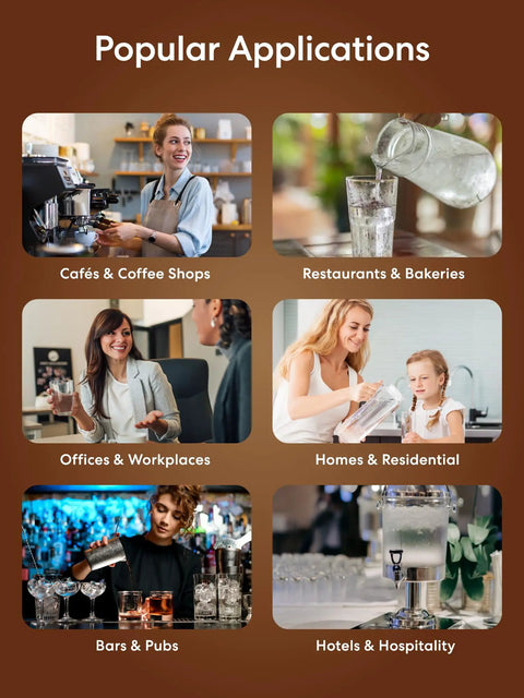 Heavy Duty Five Stage Reverse Osmosis System With Post Brew Coffee Mineral Boost For Kickin Smooth Specialty Sips And Bold Daily Grinds Rock Solid High Efficiency Water Filter applications in cafes, bars, and homes.
