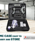 Top Shelf 18 Gauge Brad Nailer Pneumatic Nail Gun Complete Carpenter Kit with accessories in durable carrying case.