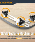 Heavy Duty Flex Curve Ruler 37 Inch Pro Steel Profiling Strip with locking knobs for stable contour tracing