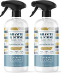 Granite Cleaner And Polish Two 16 Ounce Bottles Pro Grade Formula For Marble Soapstone Quartz Quartzite Slate Limestone Corian