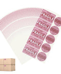Hot Pink Fragile Stickers For Shipping Do Not Bend Do Not Crush Handle With Care Labels Pack Of 500 with boxes