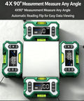 Digital Angle Finder And Level With USB Rechargeable Battery, LCD Display, Magnetic Base, Dual Axis High Precision Inclinometer, Ideal For Woodworking, Miter Saw Alignment, Picture Frame Hanging, And Precise Angle Readouts on square frame