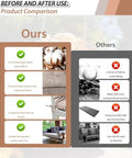 Product comparison showing advantages of outdoor swing cushions for 3 seater waterproof porch replacement with backrest.