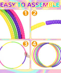 Eight Color Hoop Exercise Rings Set Detachable Adjustable Plastic Rings For Gymnastics And Dog Agility Training Party Decor 28