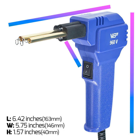 110V Plastic Welder Kit With LED Lights And 200 Hot Staples Pliers For Car Bumper Plastic Welding And Gas Tank Repair tool