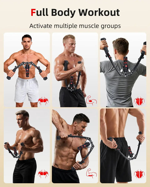 Abahub Twister Arm Exerciser is a hydraulic power chest expander used for full body workouts with adjustable resistance.