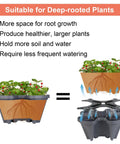 Cross-section of Vertical Planter Tower Five Tier Stackable Garden Planters With Lockable Wheels For Indoor And Outdoor Use In Dark Gray